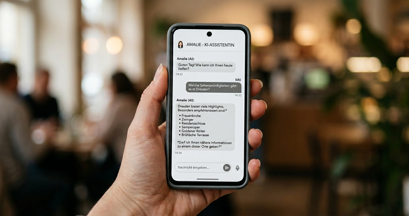 KI-Assistent beantwortet Kundenfragen automatisch auf einer Website