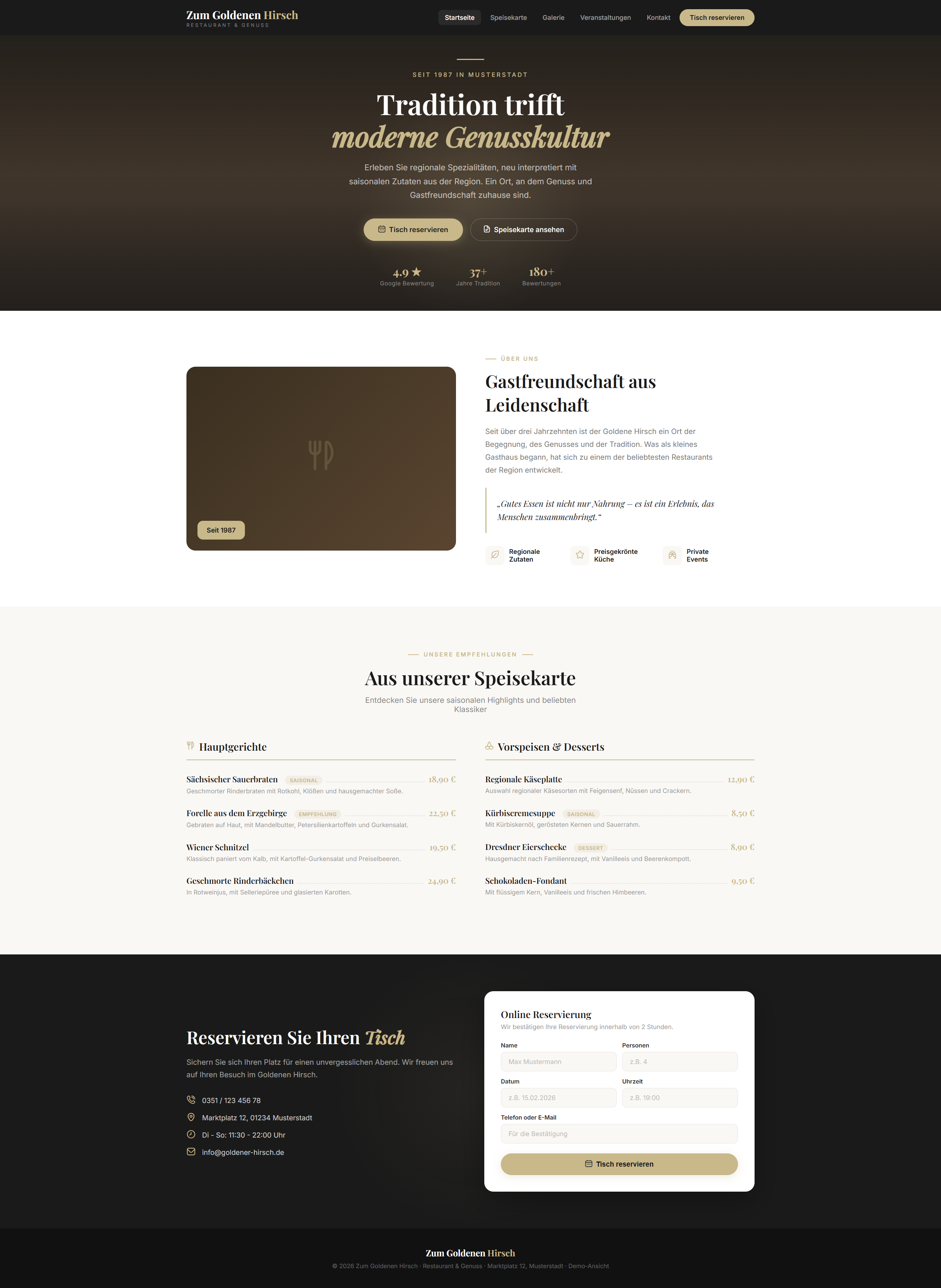 Restaurant Zum Goldenen Hirsch